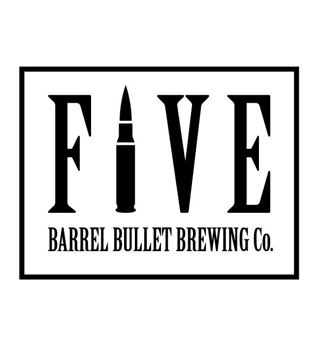 Five barrel bullet brewing company logo